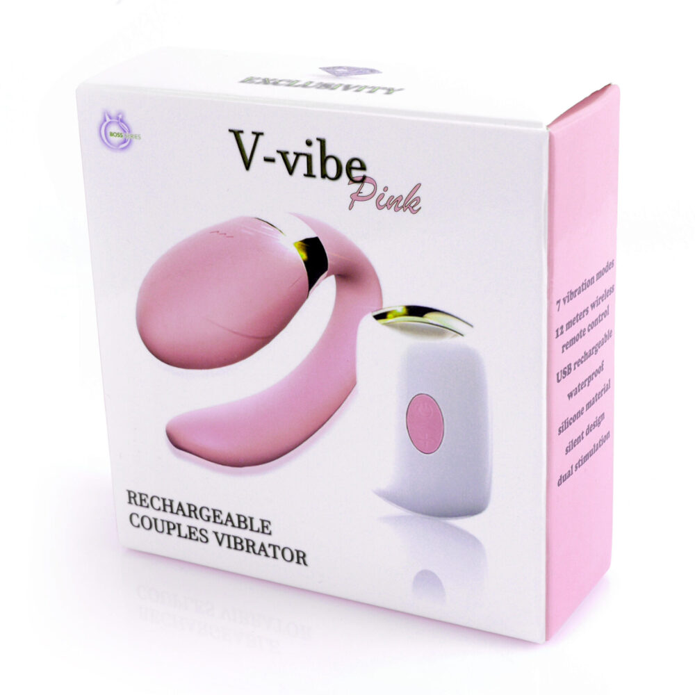 Stimulator-V-Vibe Pink USB 7 Function / Remote Control