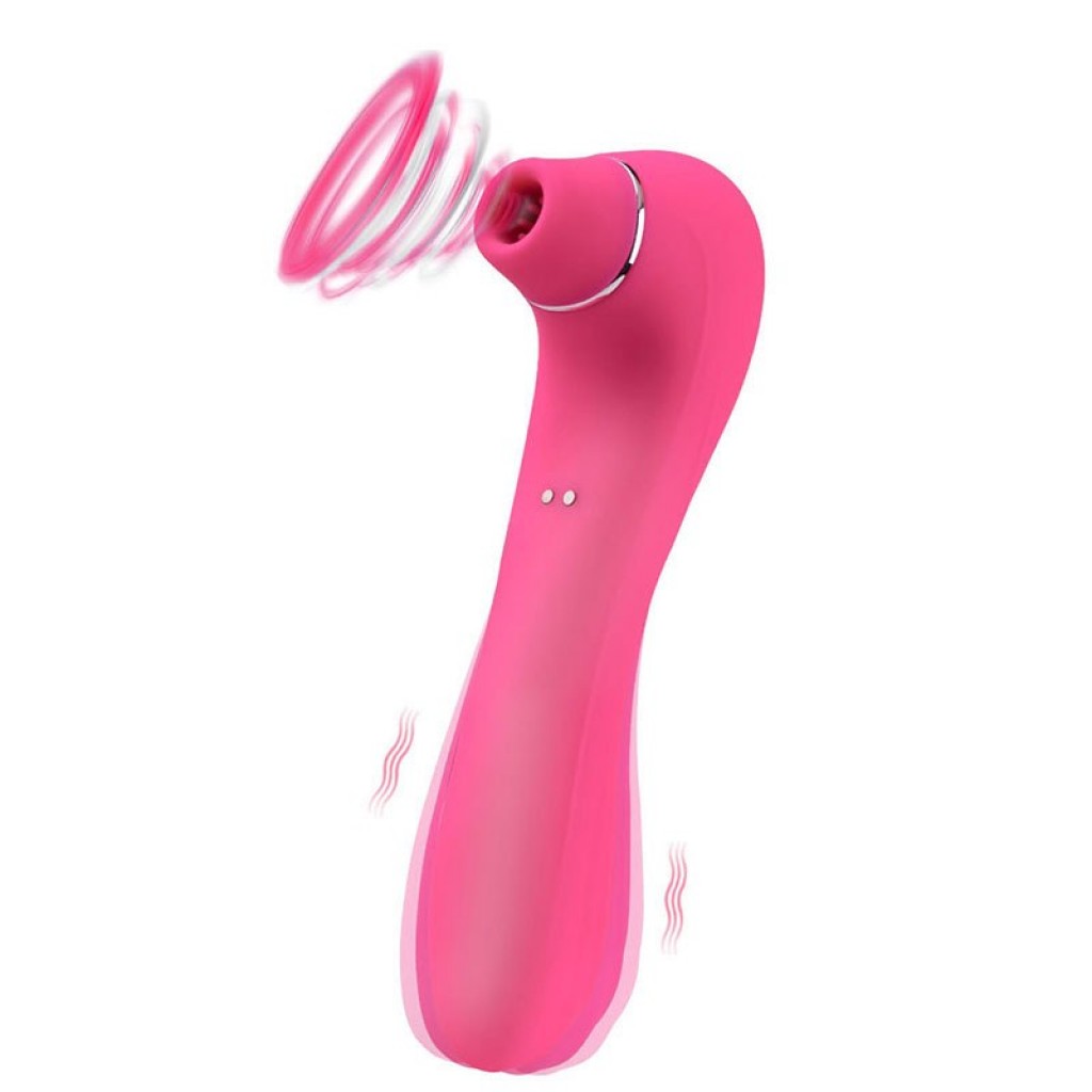 Stimulator-Electric Sucking Massager 1.0 USB Pink 10 Sucking / 10 Vibration - Image 2