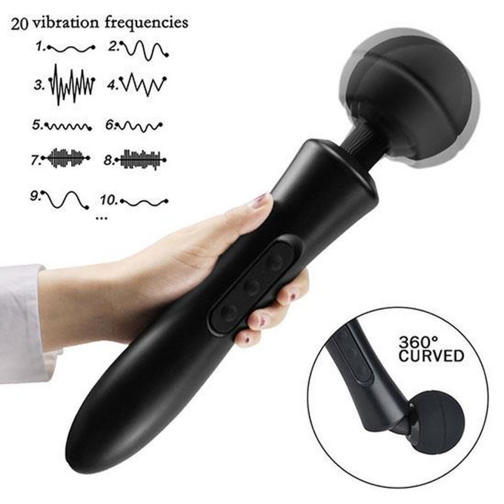 Stimulator-Massager Ultra Powerful -Big USB Black 20 Function - Image 2