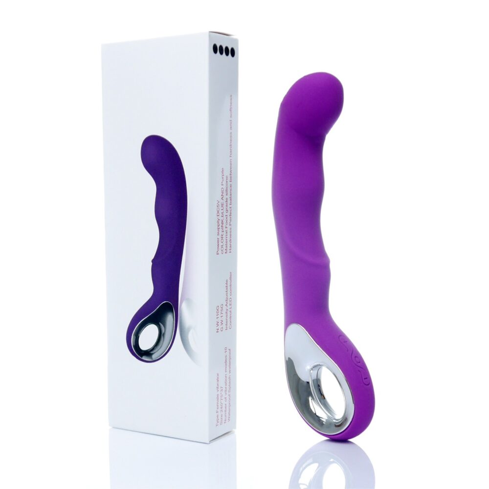 Vibrator-Vibrator G-spot 10 funkcji USB Fioletowy