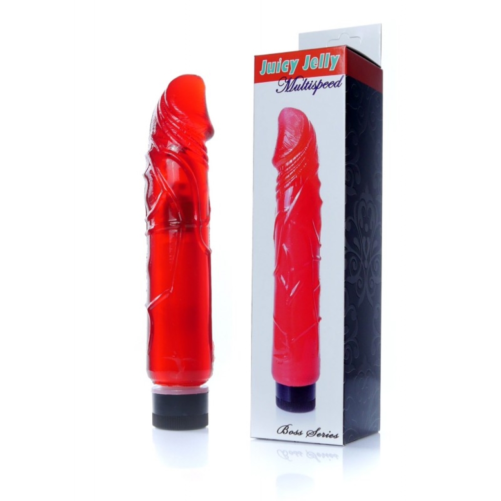 Vibrator-Juicy Jelly - Multispeed Red