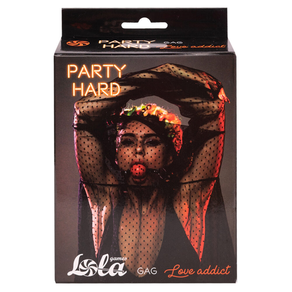 Gag Party Hard Love Addict Red