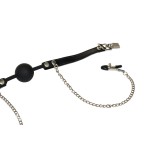Ball gag with nipple clamps Party Hard Hentai - Image 3