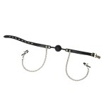 Ball gag with nipple clamps Party Hard Hentai - Image 2