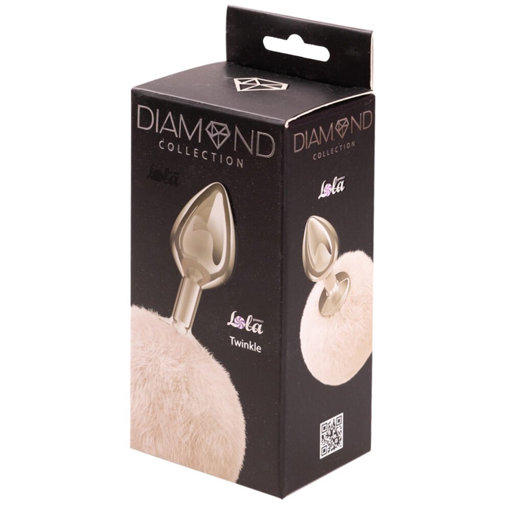 Anal plug Diamond Twinkle White