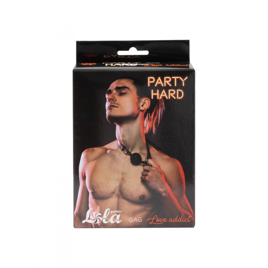 Gag Party Hard Love Addict Black