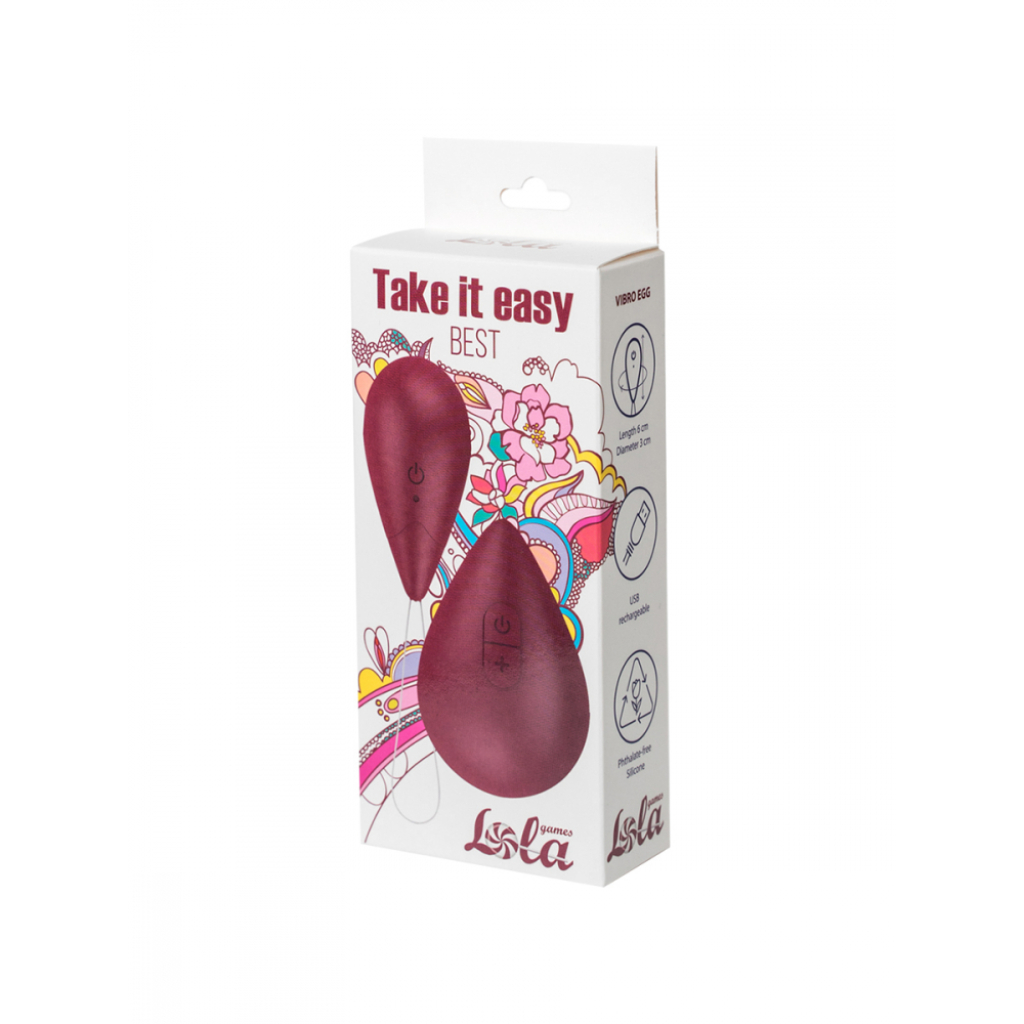 Vibrating egg Take it Easy Best Wine Red