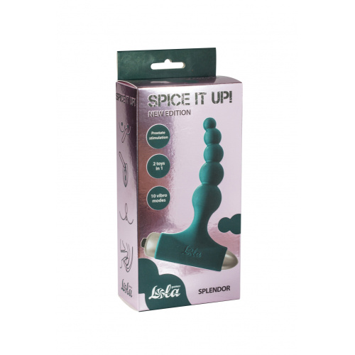 Butt plug with vibration Spice it up New Edition Splendor Dark green - Image 2