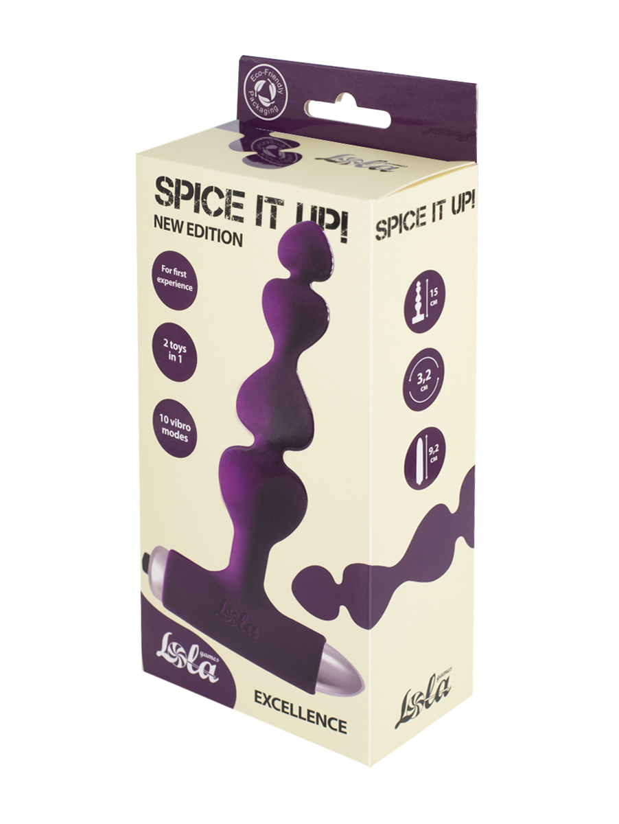 Vibrating Butt Plug Spice it up New Edition Excellence Ultraviolet
