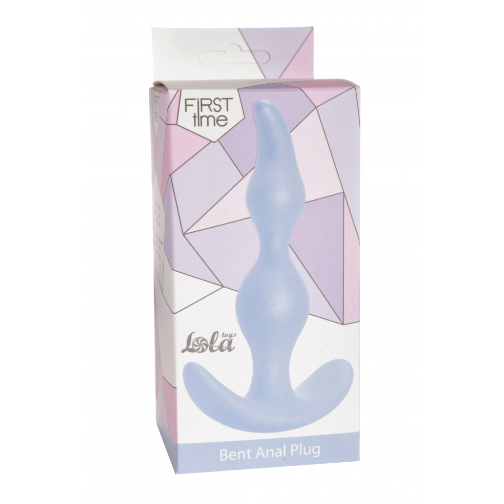 Bent Anal Plug Blue