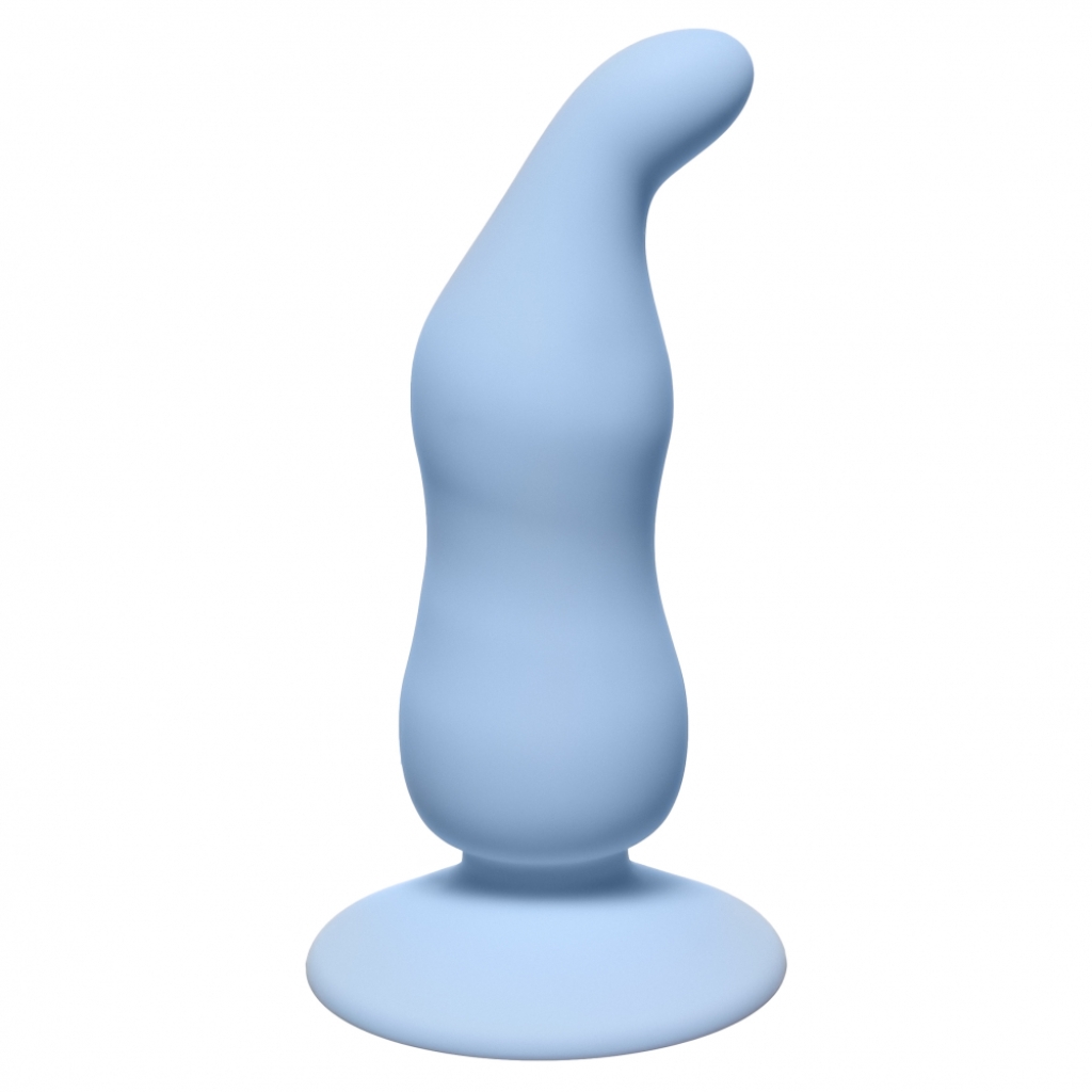 Waved Anal Plug Blue - Image 2