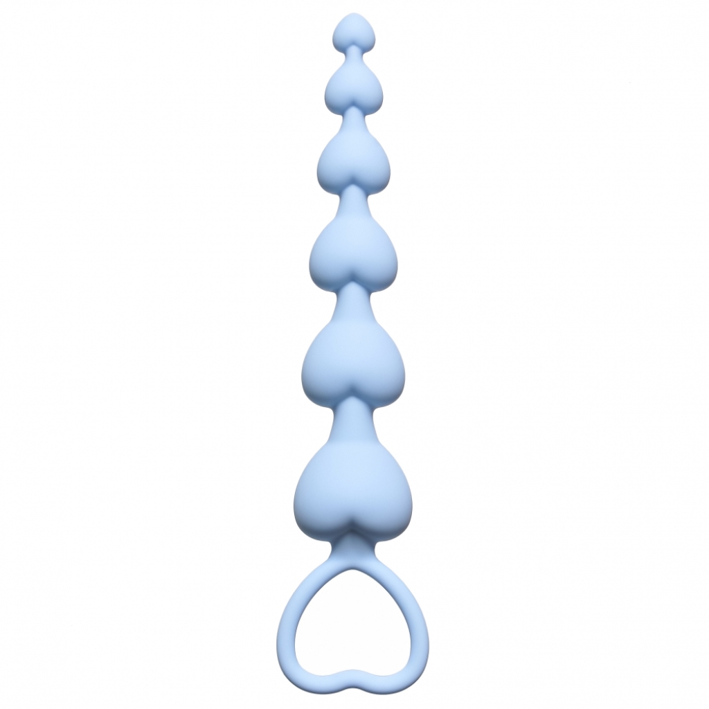 Anal Heart's Beads Blue - Image 2