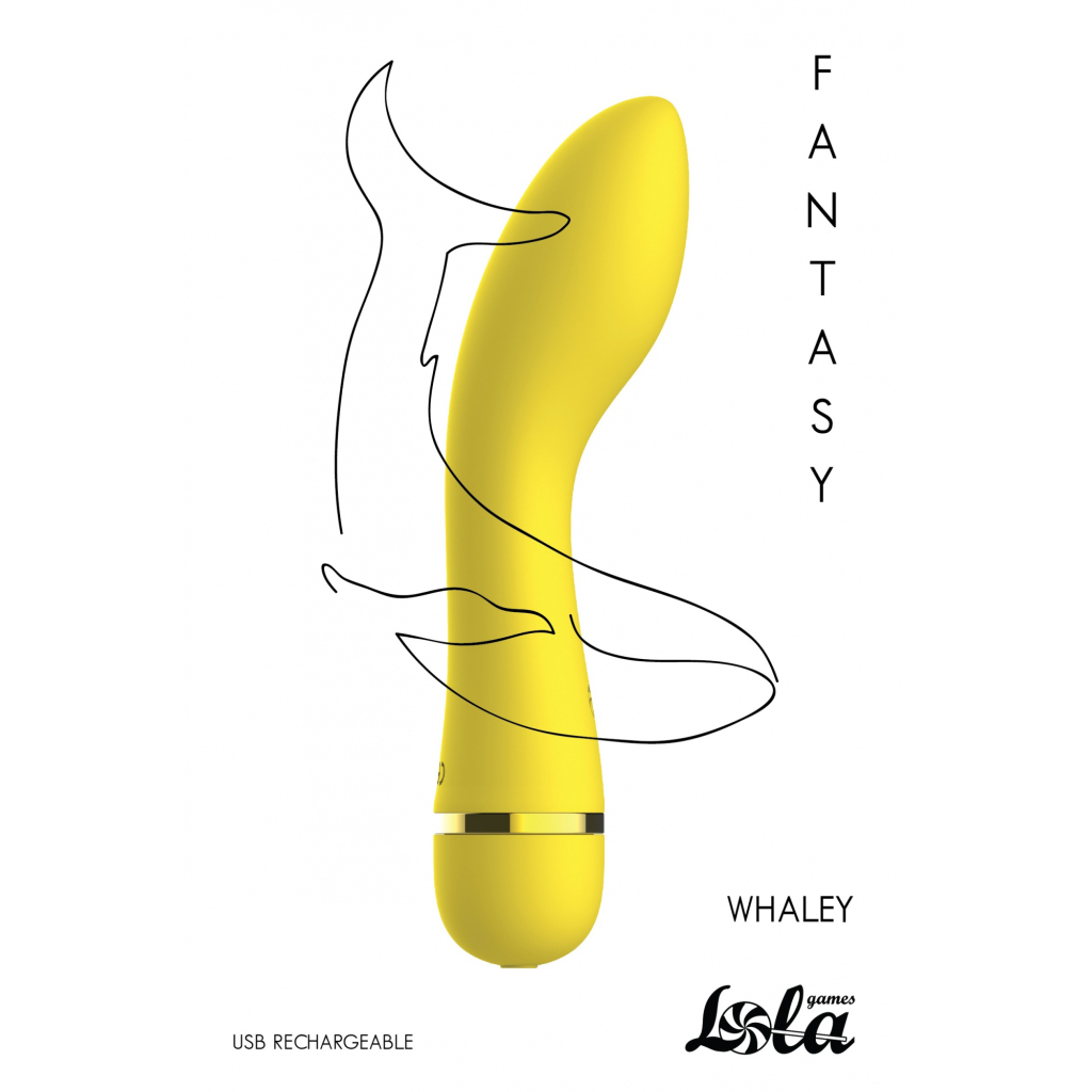 Rechargeable vibrator Fantasy Whaley Yellow