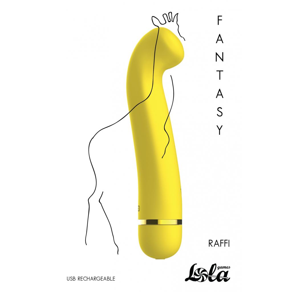 Rechargeable vibrator Fantasy Raffi Yellow
