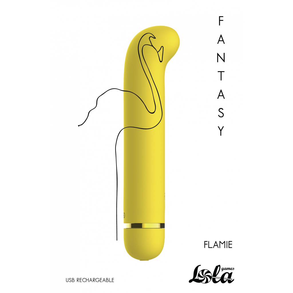 Rechargeable vibrator Fantasy Flamie Yellow