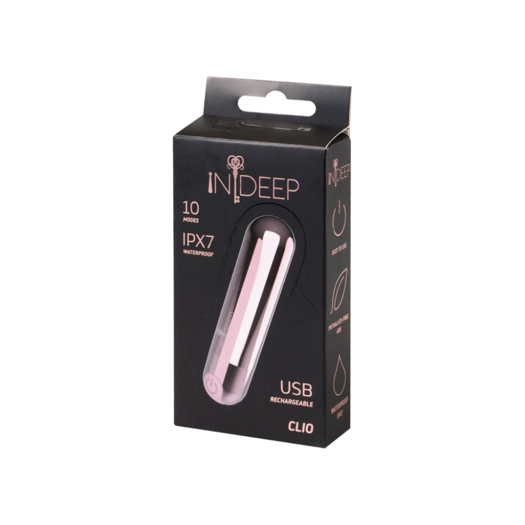 Rechargeable vibrating bullet Indeep Clio Pink