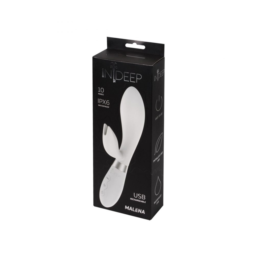 Rechargeable Vibrator Indeep Malena White
