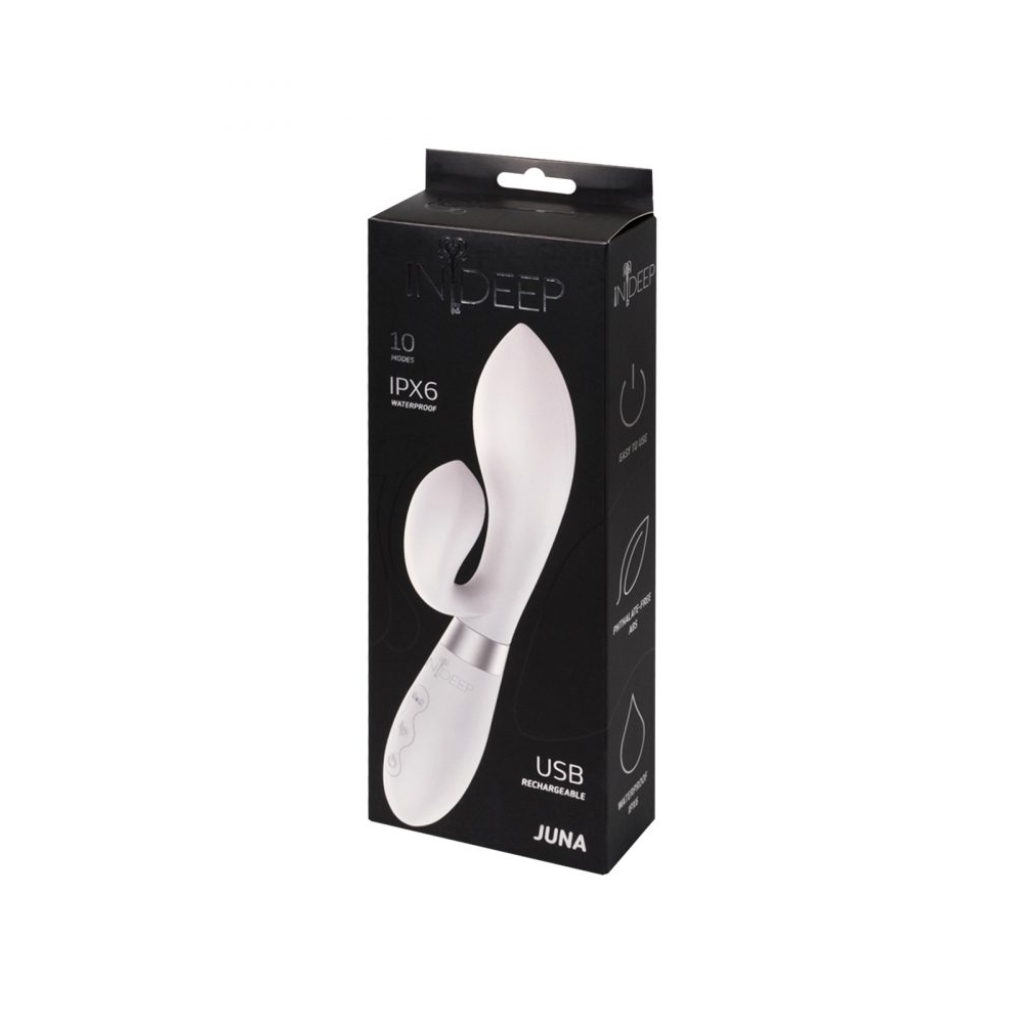Rechargeable Vibrator Indeep Juna White