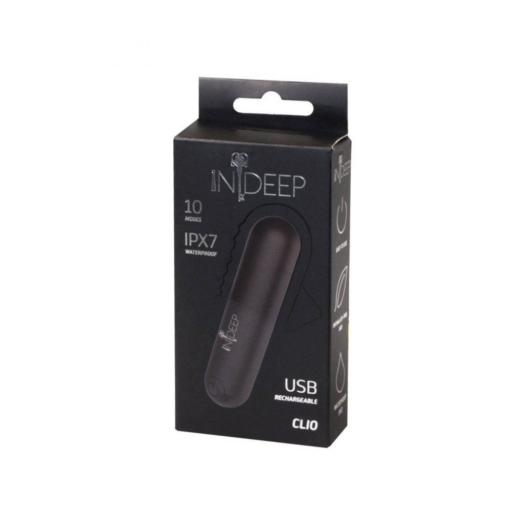 Rechargeable vibrating bullet Indeep Clio Black