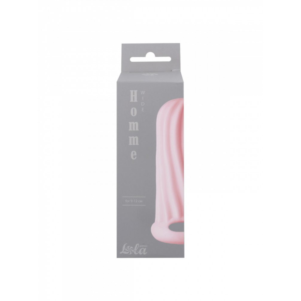 Penis sleeve Homme Wide Pink for 9-12 cm