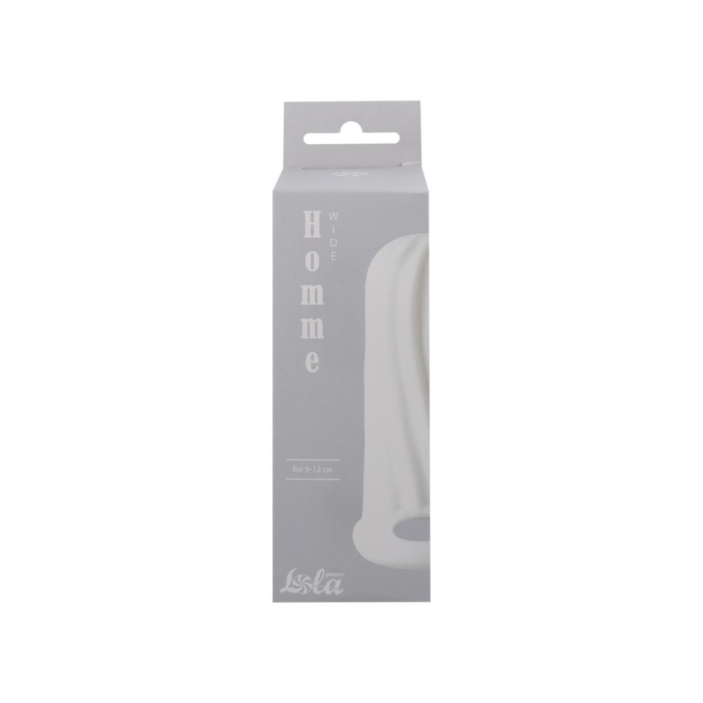 Penis sleeve Homme Wide White for 9-12 cm