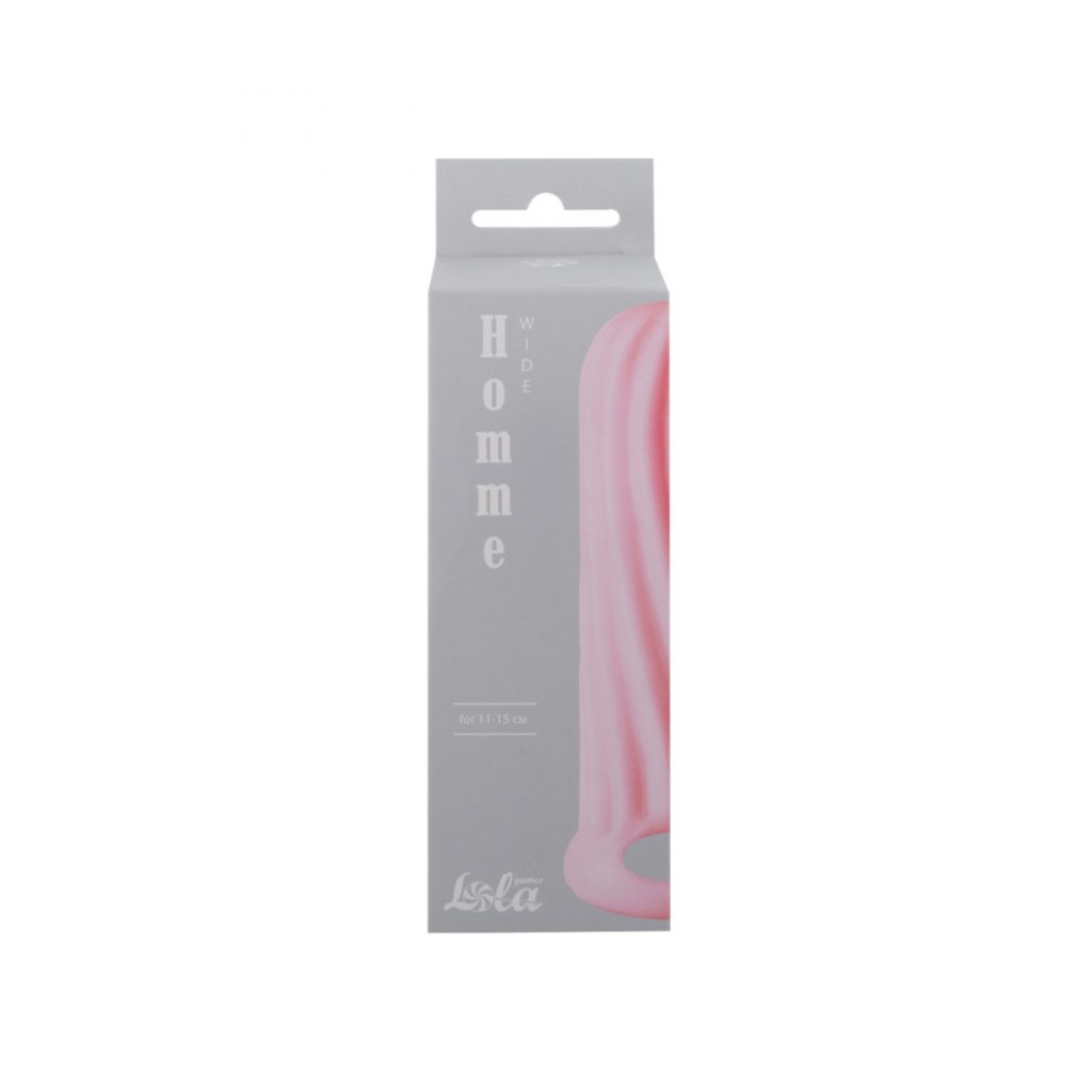 Penis sleeve Homme Wide Pink for 11-15 cm