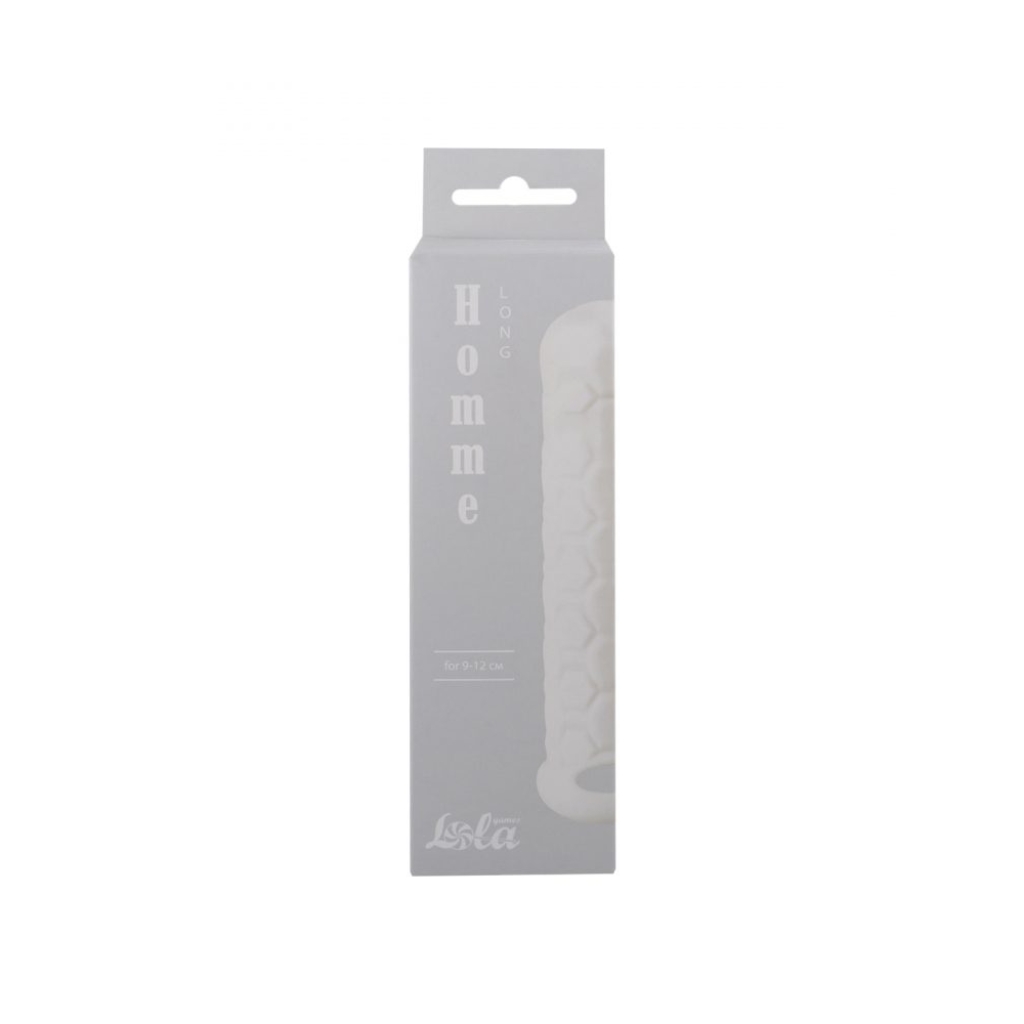 Penis sleeve Homme Long White for 9-12 cm