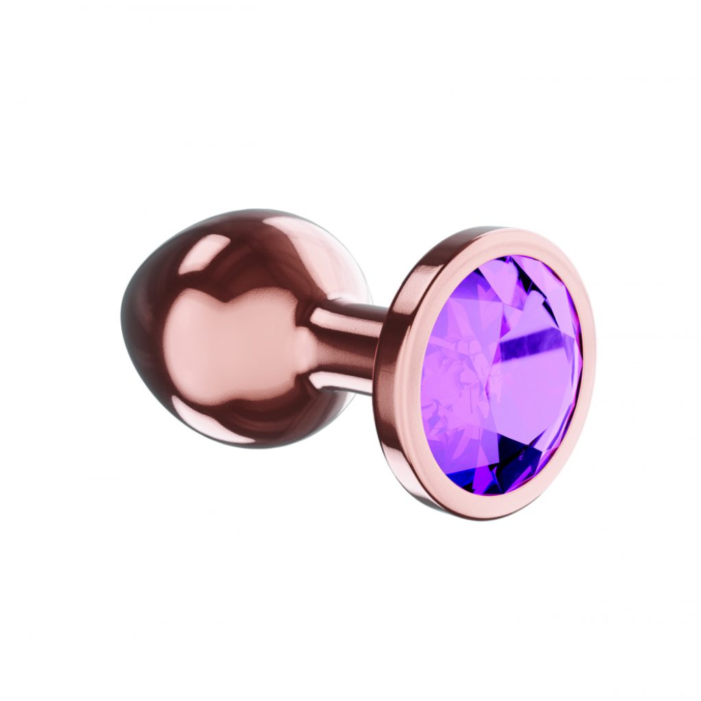 Butt Plug Diamond Amethyst Shine S Rose Gold - Image 3