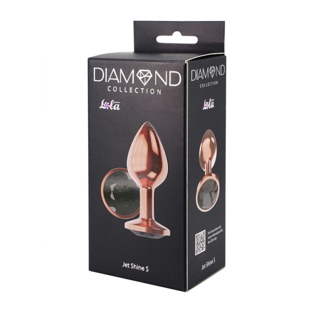 Butt Plug Diamond Jet Shine S Rose Gold