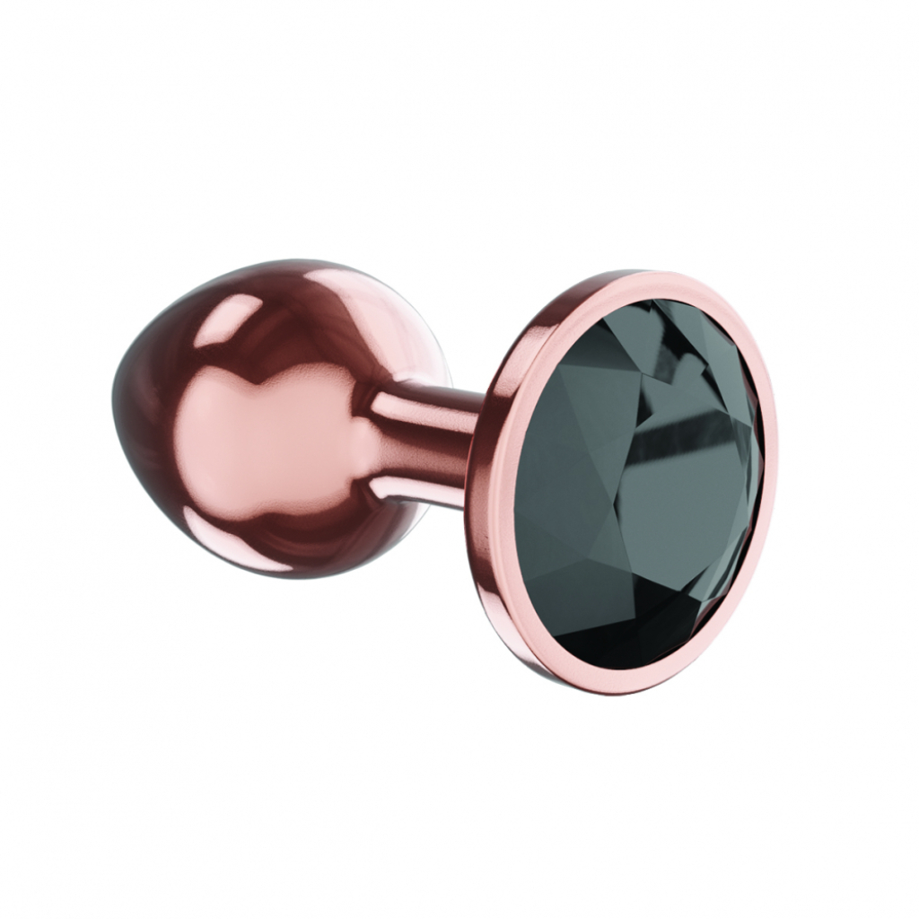 Butt Plug Diamond Jet Shine L Rose Gold - Image 3