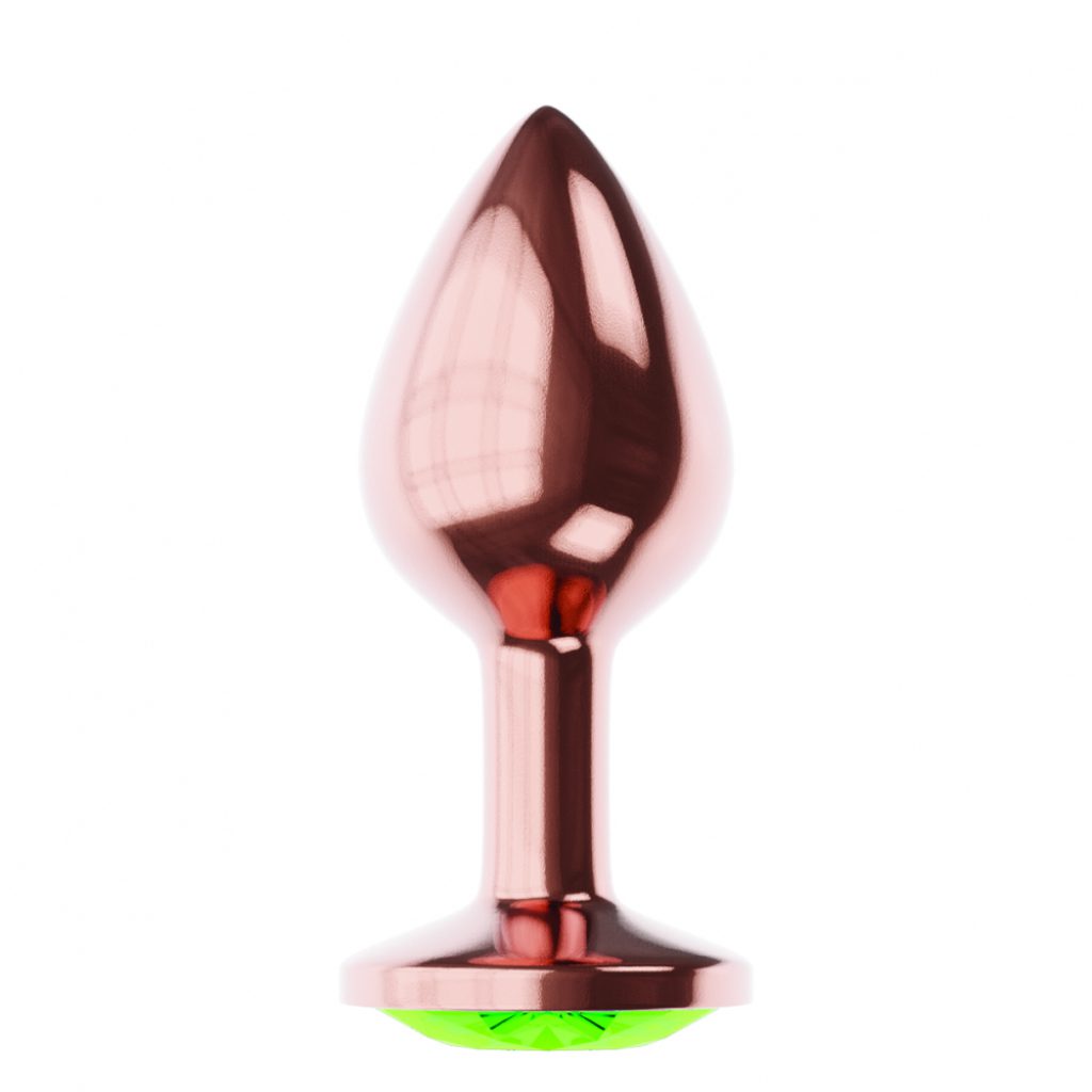 Butt Plug Diamond Emerald Shine S Rose Gold - Image 4