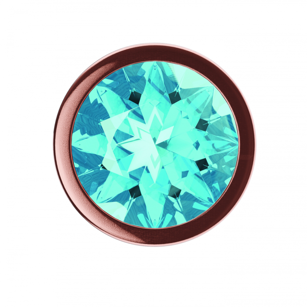 Butt Plug Diamond Topaz Shine L Rose Gold - Image 5