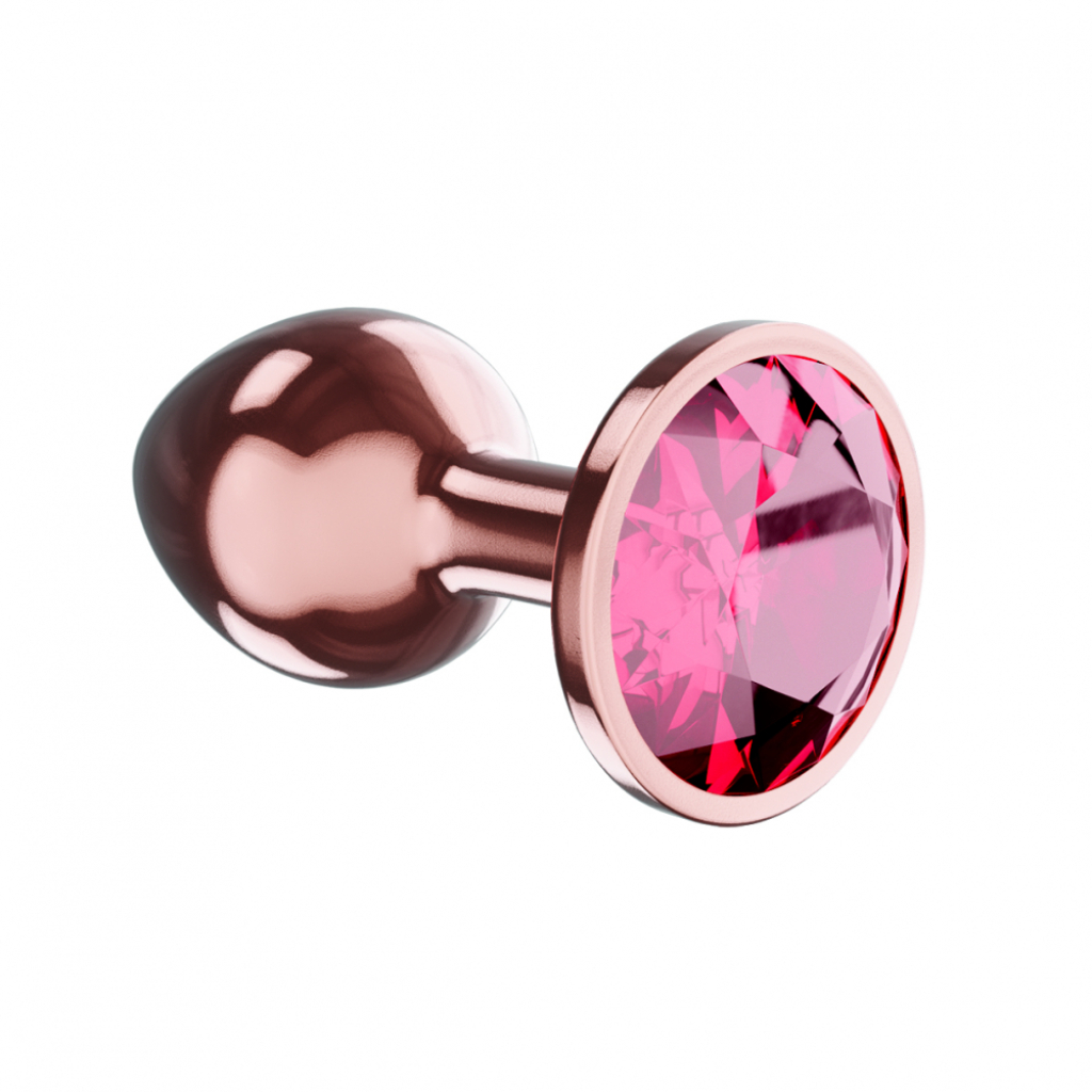 Butt Plug Diamond Ruby Shine L Rose Gold - Image 3