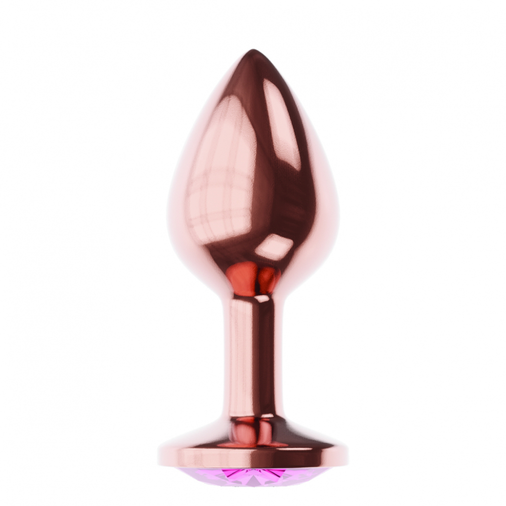 Butt Plug Diamond Quartz Shine L Rose Gold - Image 4