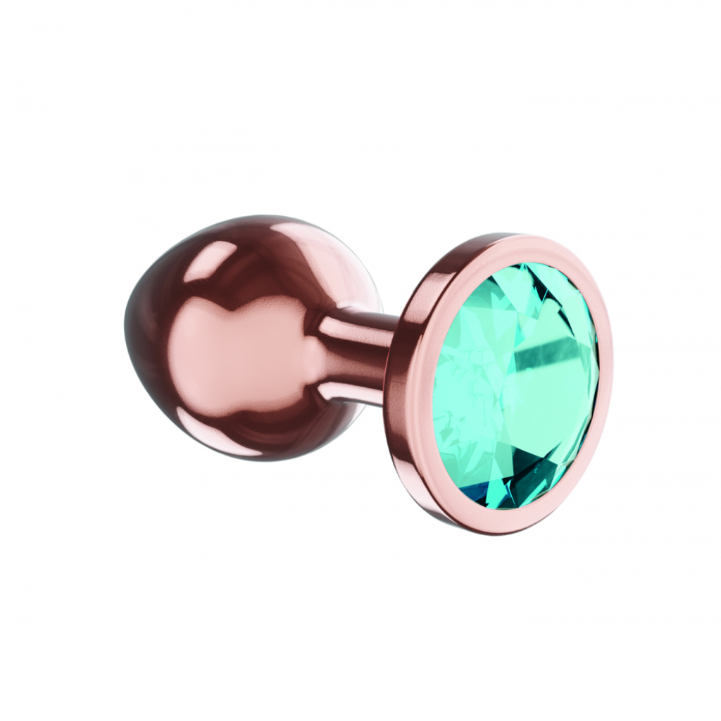 Butt Plug Diamond Topaz Shine L Rose Gold - Image 3