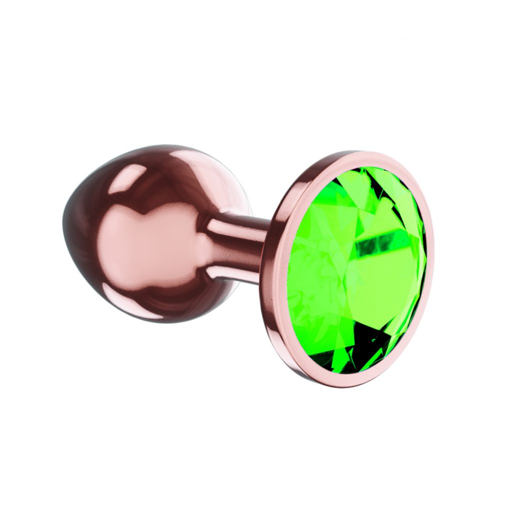 Butt Plug Diamond Emerald Shine S Rose Gold - Image 3