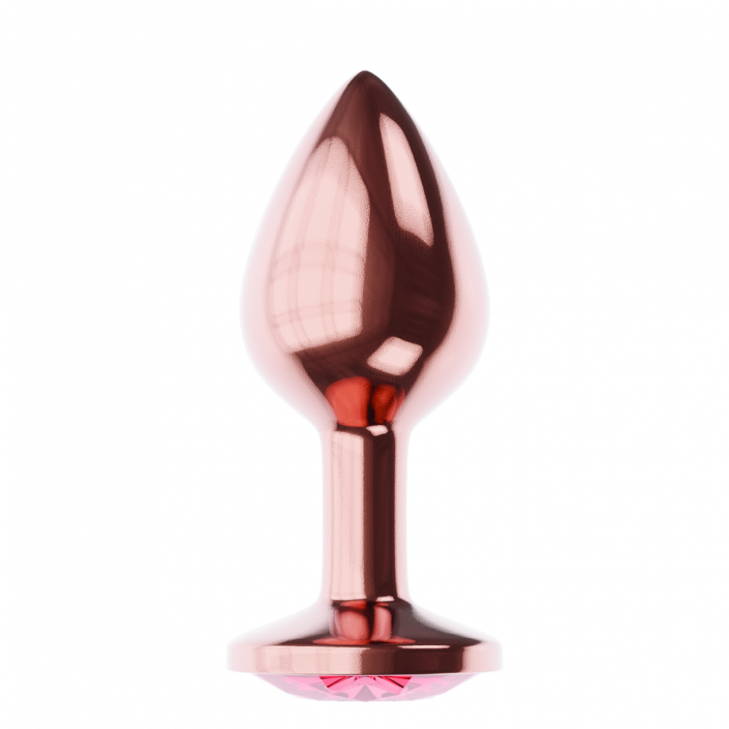 Butt Plug Diamond Ruby Shine L Rose Gold - Image 4