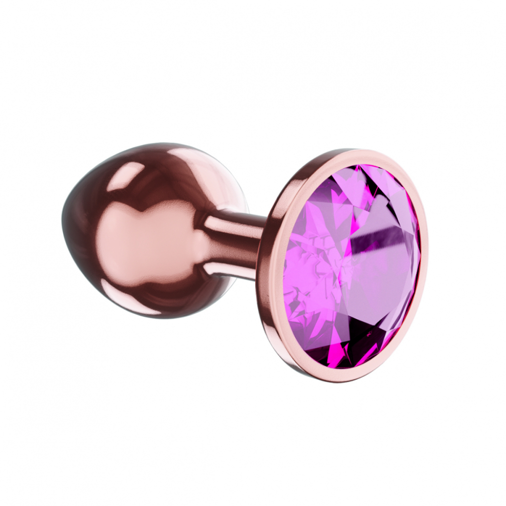 Butt Plug Diamond Quartz Shine L Rose Gold - Image 3