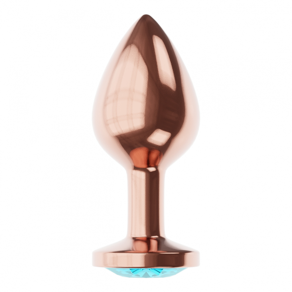 Butt Plug Diamond Topaz Shine L Rose Gold - Image 4