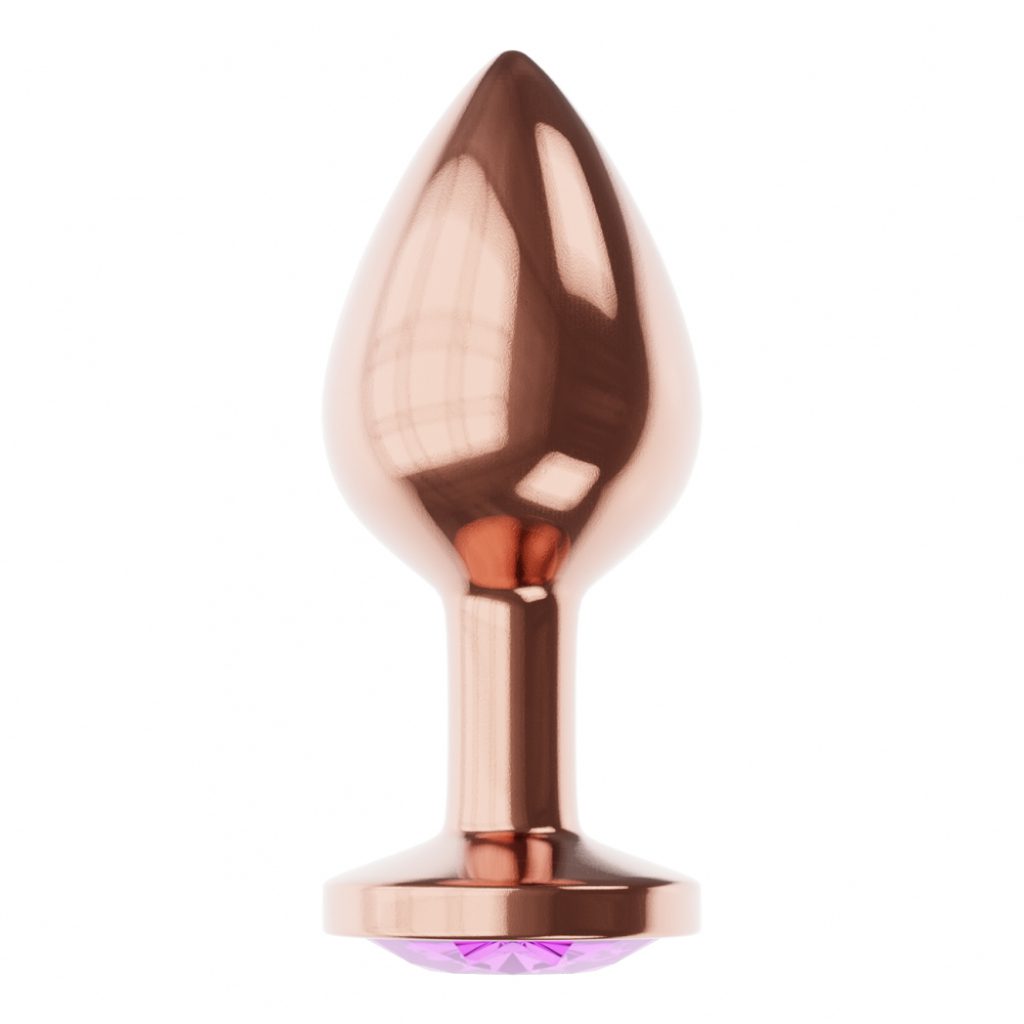 Butt Plug Diamond Amethyst Shine S Rose Gold - Image 4