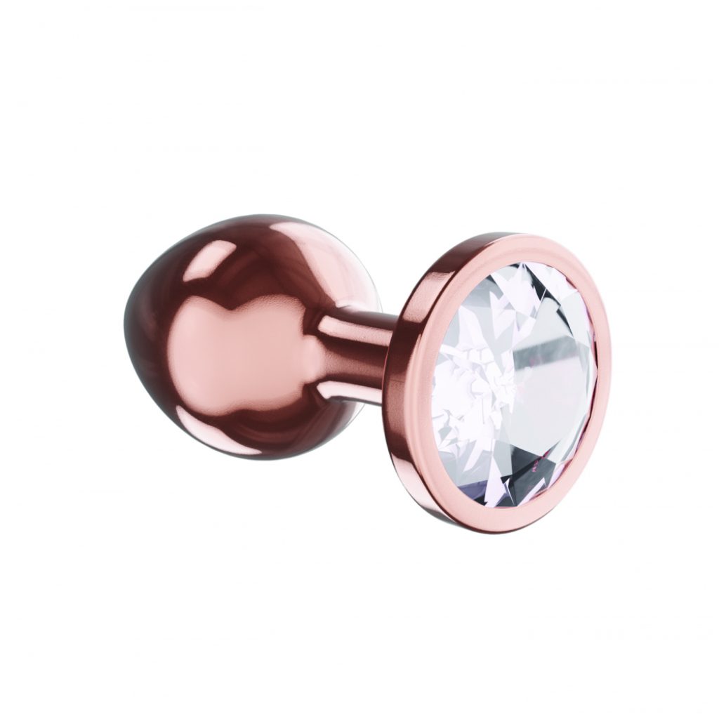Butt Plug Diamond Moonstone Shine S Rose Gold - Image 3