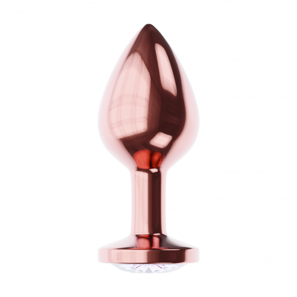 Butt Plug Diamond Moonstone Shine L Rose Gold - Image 4