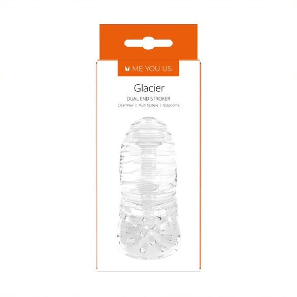 Me You Us Glacier Dual End Stroker Male Masturbator Transparent O - Image 3