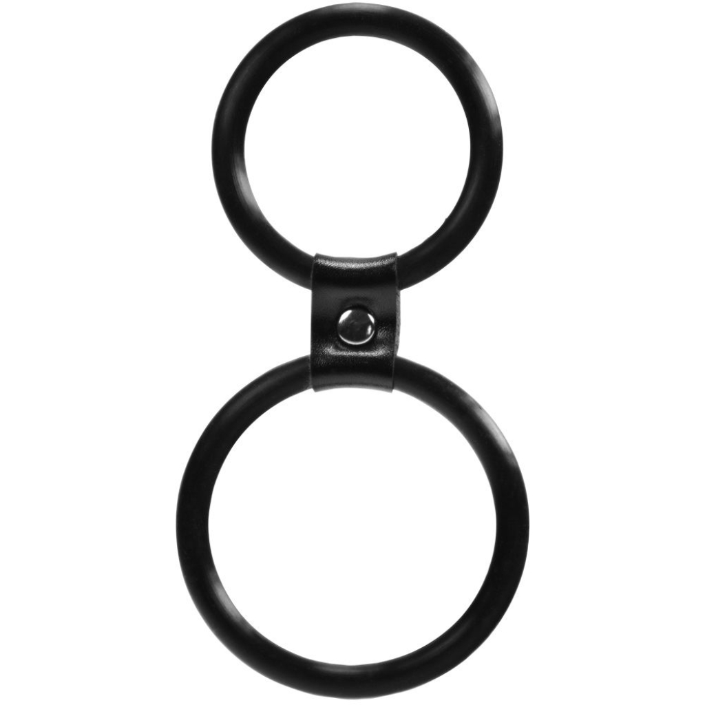 Me You Us Dual Ring Cock Ring Black - Image 2