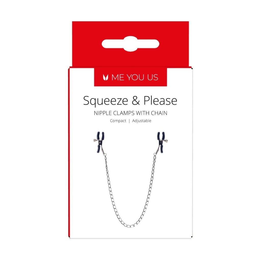 Me You Us Squeeze N Please Nipple Chain Silver - Image 3