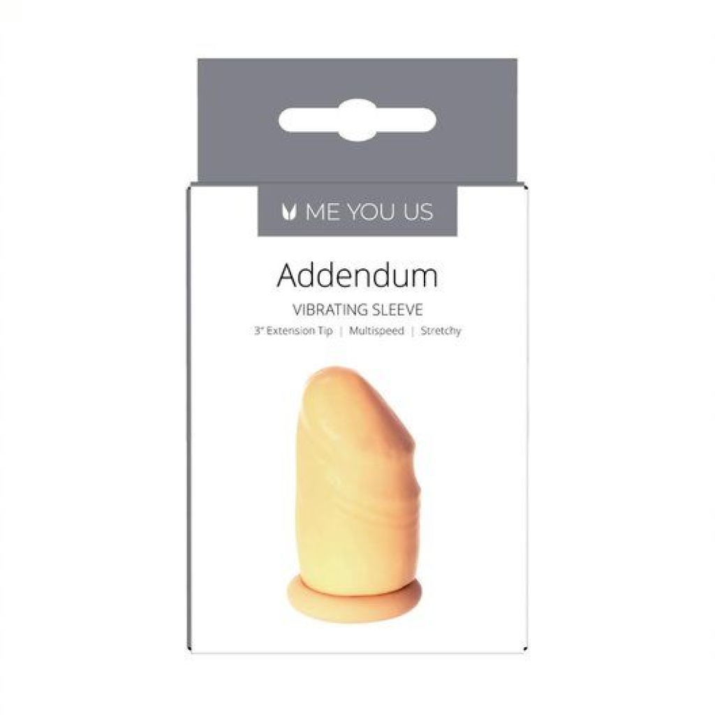 Me You Us Addendum Vibrating Sheath Flesh - Image 4