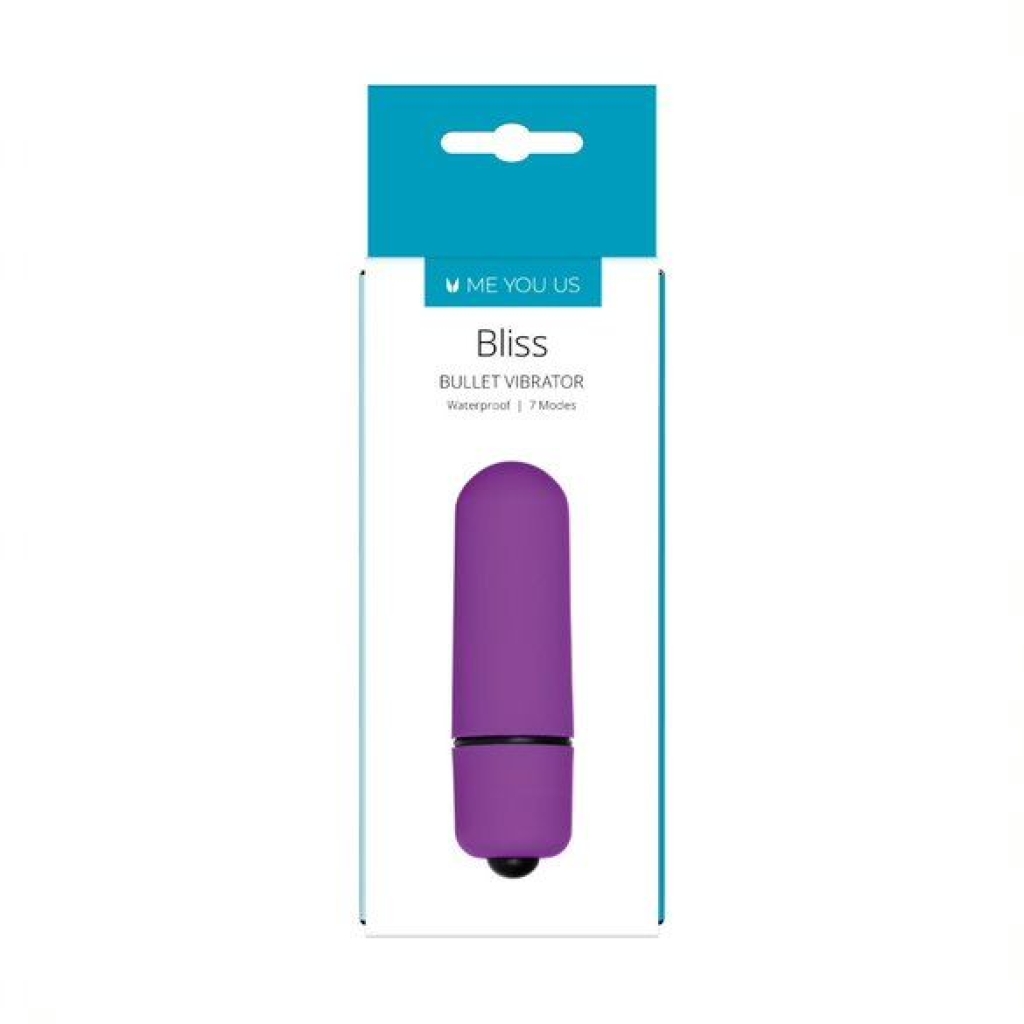 Me You Us Bliss 7 Mode Mini Bullet Vibrator Purple - Image 3