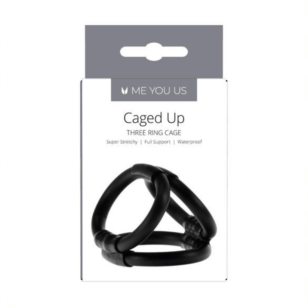 Me You Us Caged Up Cock Cage Black - Image 3