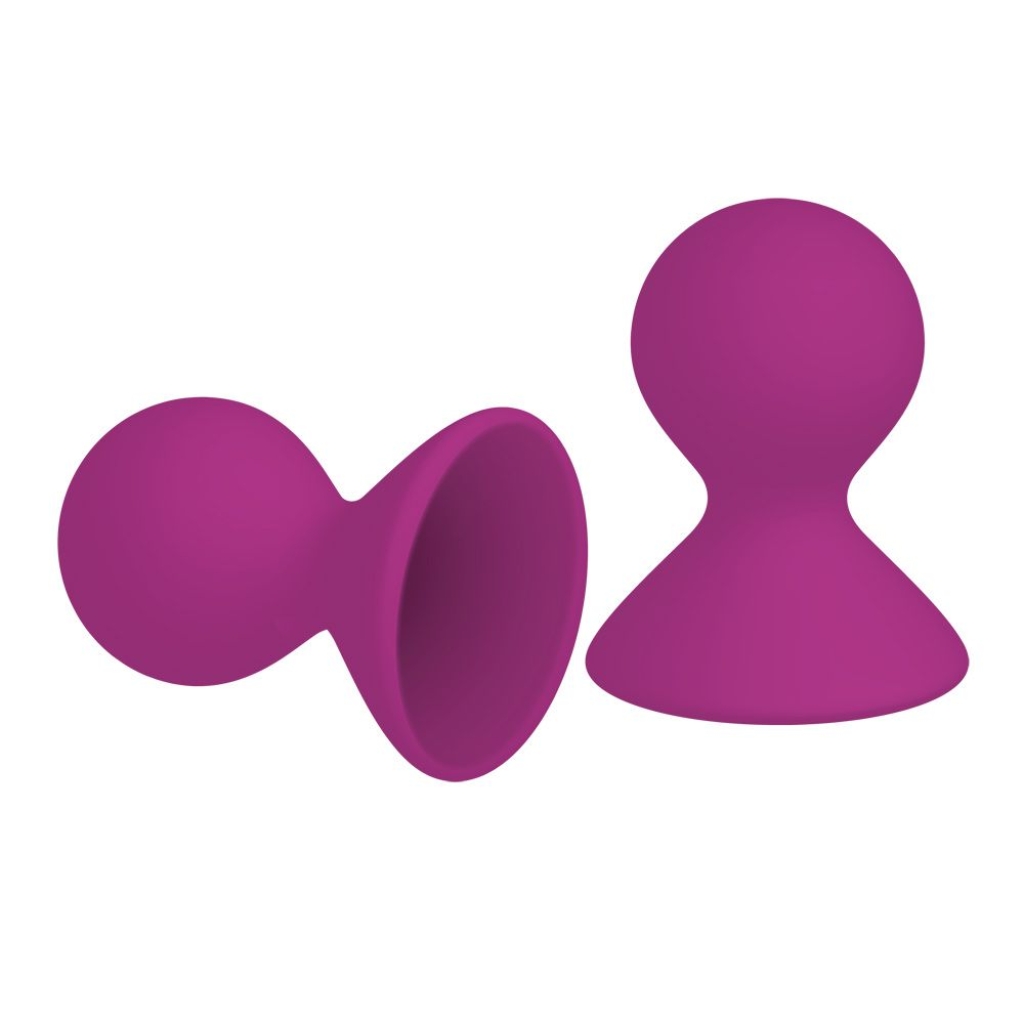 Me You Us Dual Masseuse Silicone Nipple Suckers 2 Pack Purple - Image 2
