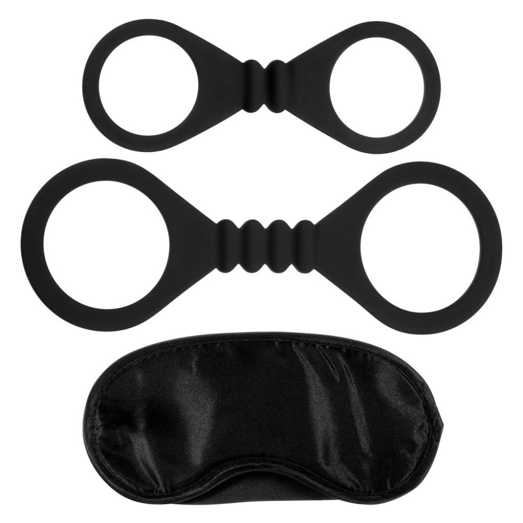 Me You Us Bound To Please Blindfold Wrist And Ankle Cuffs Black - Image 2
